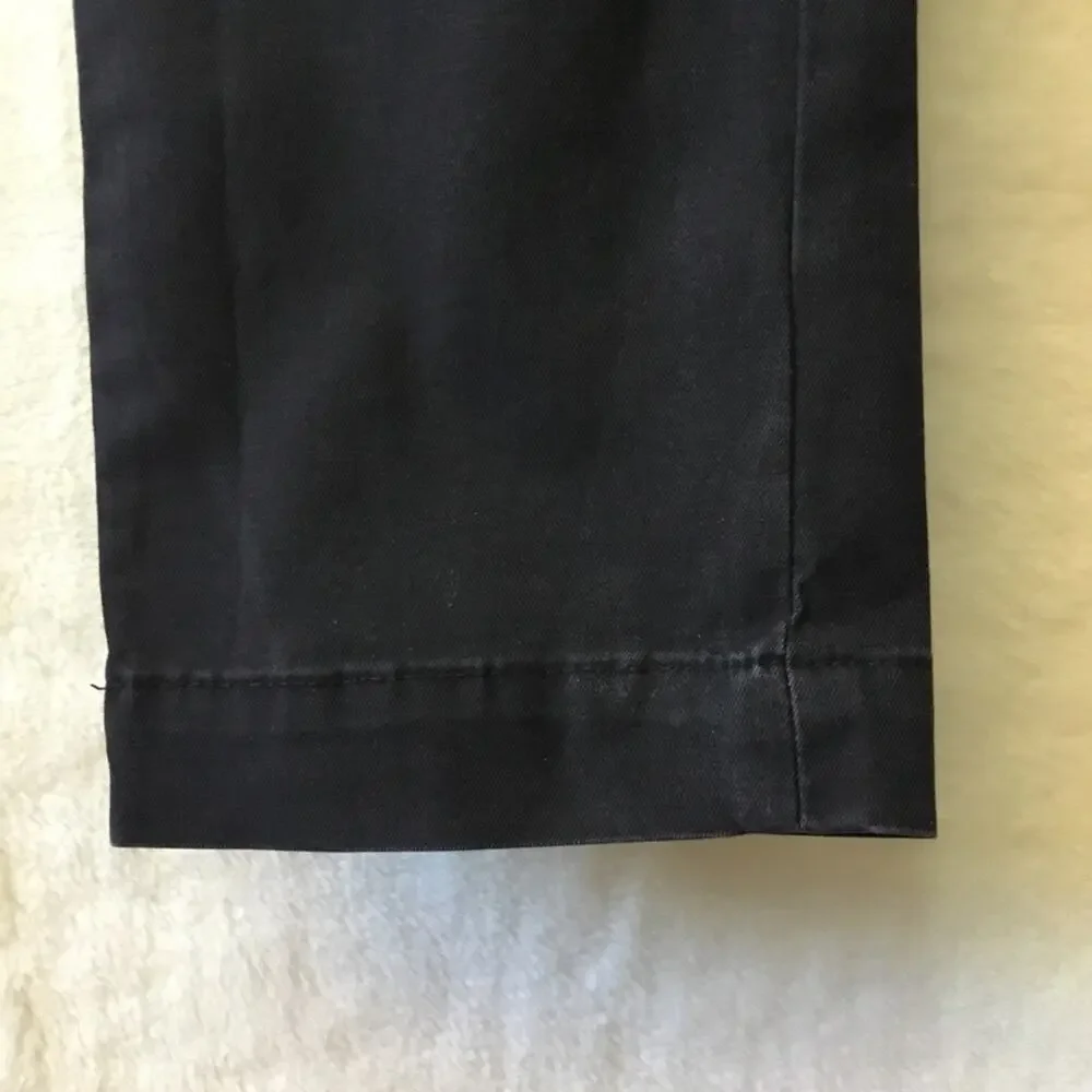 Banana Republic Black Men's Flat Front Aiden Strength Chinos